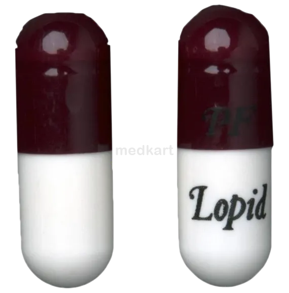 lopid 300mg capsule 10's